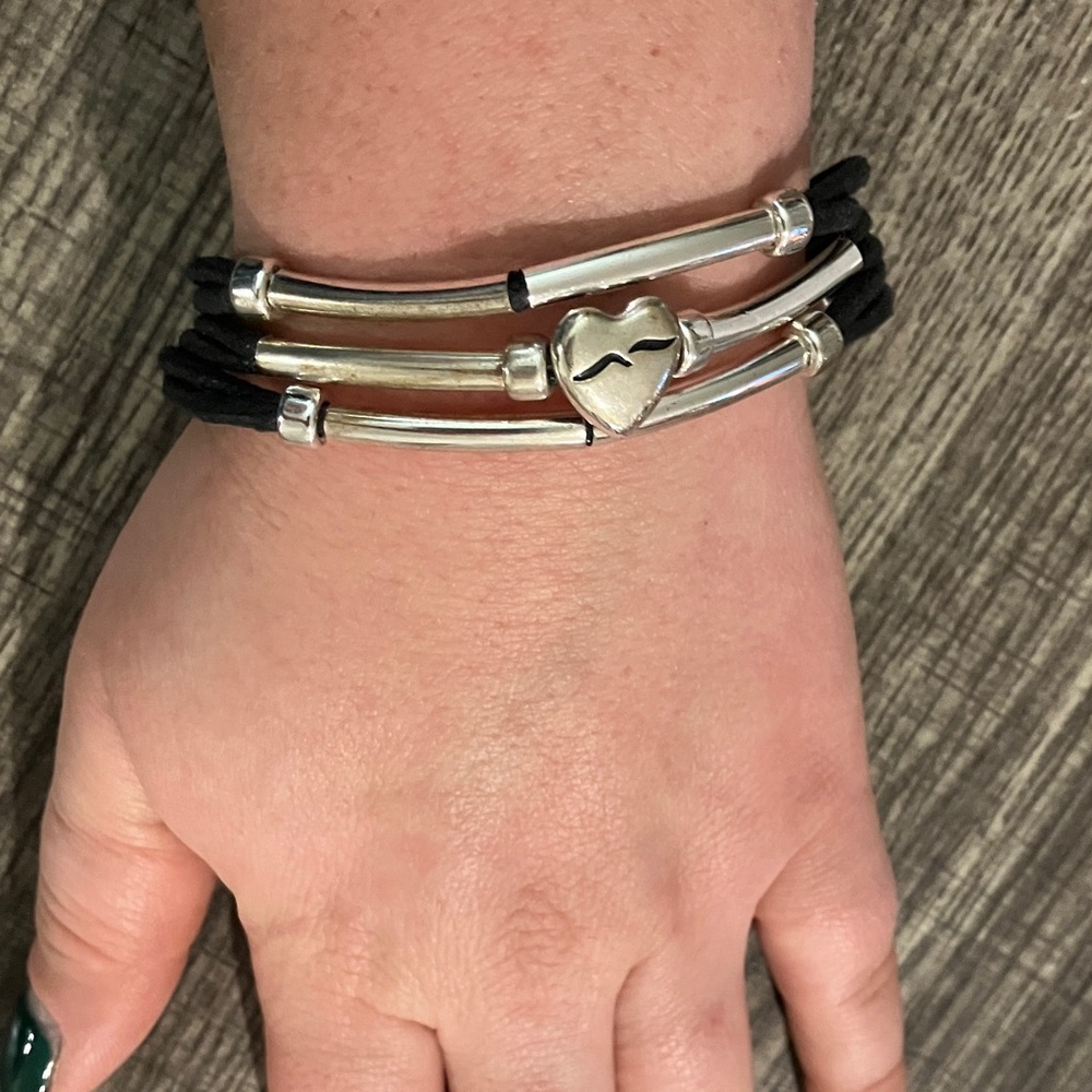 Silver Heart Charm Bracelet